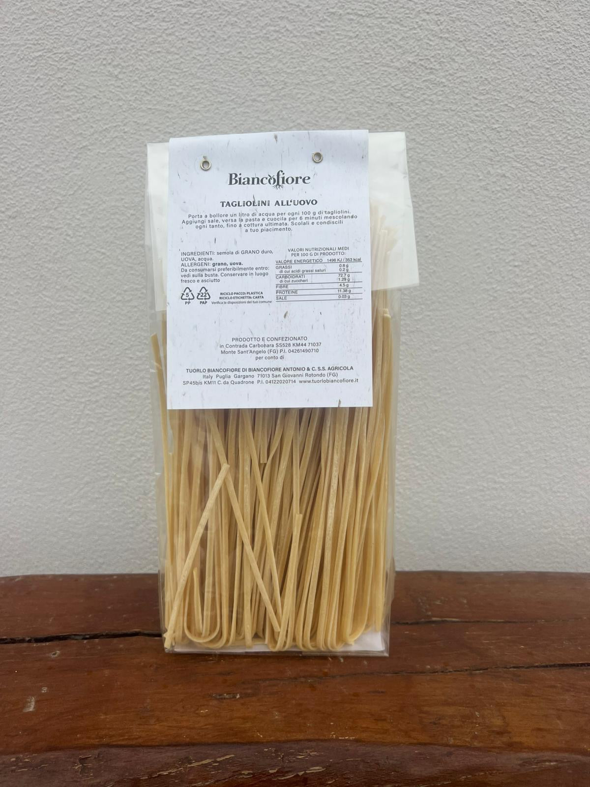 Tagliolini with Nobiluovo